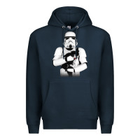 Navy stormtrooper cat Premium Hoodie - linhVisuals