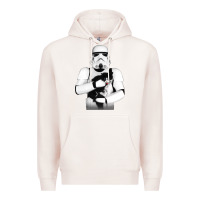 Pale Pink stormtrooper cat Premium Hoodie - linhVisuals