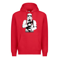 Red stormtrooper cat Premium Hoodie - linhVisuals