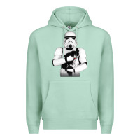 Seafoam stormtrooper cat Premium Hoodie - linhVisuals
