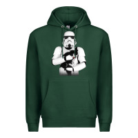 Sports Green stormtrooper cat Premium Hoodie - linhVisuals