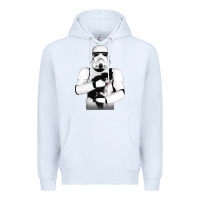 White stormtrooper cat Premium Hoodie - linhVisuals