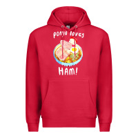 Cardinal studio ghibli ponyo loves ham Premium Hoodie - linhVisuals