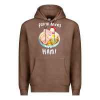 Chestnut studio ghibli ponyo loves ham Premium Hoodie - linhVisuals