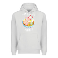 Dove Grey studio ghibli ponyo loves ham Premium Hoodie - linhVisuals