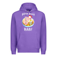 Purple studio ghibli ponyo loves ham Premium Hoodie - linhVisuals
