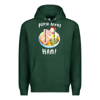 Sports Green studio ghibli ponyo loves ham Premium Hoodie - linhVisuals