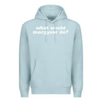 Blue Mist what would macgyver do Premium Hoodie - linhVisuals