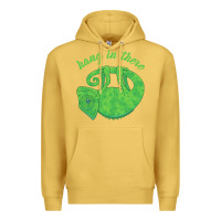 Antique Gold hang in there magical chameleon Premium Hoodie - linhVisuals