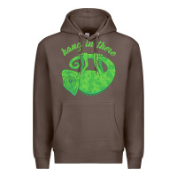Coffee hang in there magical chameleon Premium Hoodie - linhVisuals