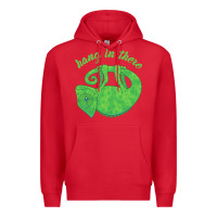 Red hang in there magical chameleon Premium Hoodie - linhVisuals