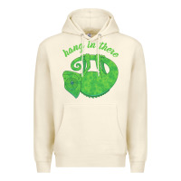 Sandshell hang in there magical chameleon Premium Hoodie - linhVisuals