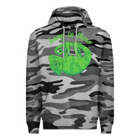 Slate Camo hang in there magical chameleon Premium Hoodie - linhVisuals