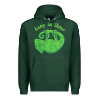Sports Green hang in there magical chameleon Premium Hoodie - linhVisuals