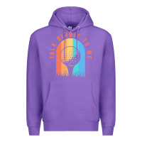 Purple golf funny golf clothing for a golf player Premium Hoodie - linhVisuals