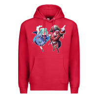Cardinal Houshou Marine and Uruha Rushia Premium Hoodie - linhVisuals