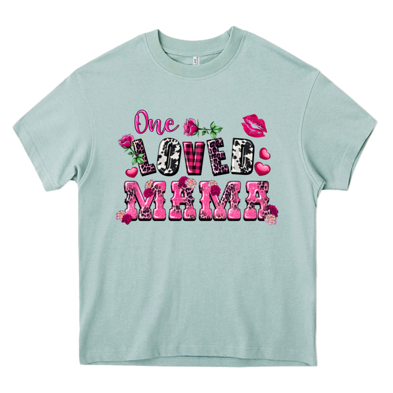 One Loved Mama Valentine's Day Heavy Core Tee by FaDigitalArtStudio | Teevron
