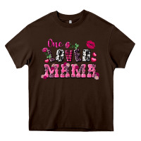 Chocolate Brown one loved mama valentine's day Heavy Core Tee - FaDigitalArtStudio