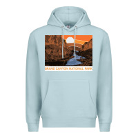 Blue Mist vintage grand canyon national park retro colorado river 80s Premium Hoodie - linhVisuals