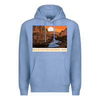 Colony Blue vintage grand canyon national park retro colorado river 80s Premium Hoodie - linhVisuals