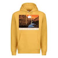 Mustard vintage grand canyon national park retro colorado river 80s Premium Hoodie - linhVisuals