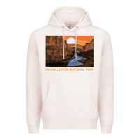 Pale Pink vintage grand canyon national park retro colorado river 80s Premium Hoodie - linhVisuals