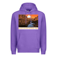 Purple vintage grand canyon national park retro colorado river 80s Premium Hoodie - linhVisuals