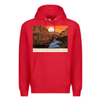 Red vintage grand canyon national park retro colorado river 80s Premium Hoodie - linhVisuals