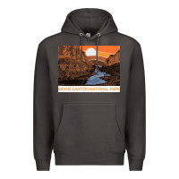 Smoke vintage grand canyon national park retro colorado river 80s Premium Hoodie - linhVisuals