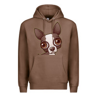 Chestnut zippy the boston terrier Premium Hoodie - linhVisuals