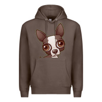 Coffee zippy the boston terrier Premium Hoodie - linhVisuals