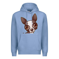 Colony Blue zippy the boston terrier Premium Hoodie - linhVisuals