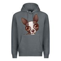 Rock zippy the boston terrier Premium Hoodie - linhVisuals