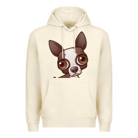 Sandshell zippy the boston terrier Premium Hoodie - linhVisuals