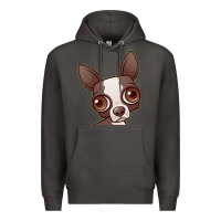 Smoke zippy the boston terrier Premium Hoodie - linhVisuals