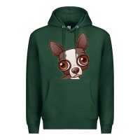 Sports Green zippy the boston terrier Premium Hoodie - linhVisuals