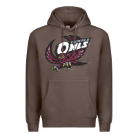 Coffee temple owls Premium Hoodie - linhVisuals