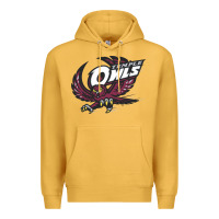 Mustard temple owls Premium Hoodie - linhVisuals
