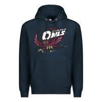 Navy temple owls Premium Hoodie - linhVisuals
