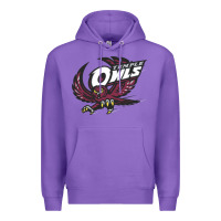 Purple temple owls Premium Hoodie - linhVisuals
