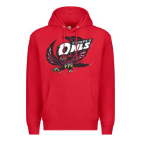 Red temple owls Premium Hoodie - linhVisuals
