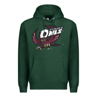 Sports Green temple owls Premium Hoodie - linhVisuals