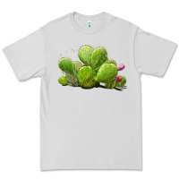 Dove Grey Desert Prickly Pear Cactus Premium Tee - LillyAllenDesigns