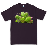 Plum Desert Prickly Pear Cactus Premium Tee - LillyAllenDesigns