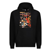 Black ramen rider food, noodles Premium Hoodie - linhVisuals