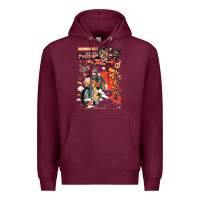 Burgundy ramen rider food, noodles Premium Hoodie - linhVisuals