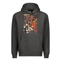 Charcoal Heather ramen rider food, noodles Premium Hoodie - linhVisuals