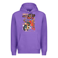 Purple ramen rider food, noodles Premium Hoodie - linhVisuals