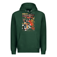 Sports Green ramen rider food, noodles Premium Hoodie - linhVisuals