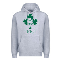 Heather Grey irish rugby football union Premium Hoodie - linhVisuals